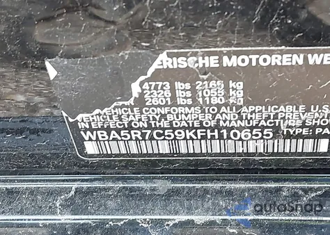 2019 BMW 330I xDrive from USA, damaged, VIN WBA5R7C59KFH10655